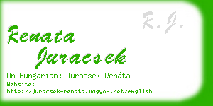 renata juracsek business card